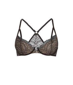 BRA LE JOURNAL INTIME "MARIE-ANTOINETTE" PUSH-UP BRA (BLACK) BRA LE JOURNAL INTIME "MARIE-ANTOINETTE" PUSH-UP BRA (BLACK)