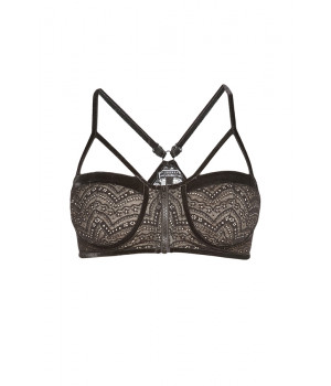 BRA LE JOURNAL INTIME "MARIE-ANTOINETTE" BRA-ZIP (BLACK) BRA LE JOURNAL INTIME "MARIE-ANTOINETTE" BRA-ZIP (BLACK)